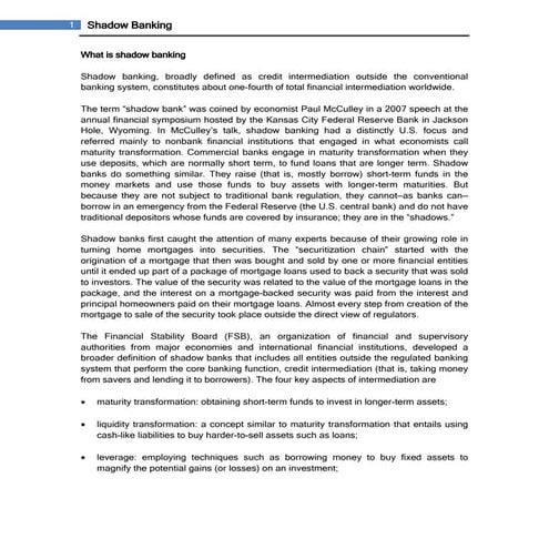Shadow Banking