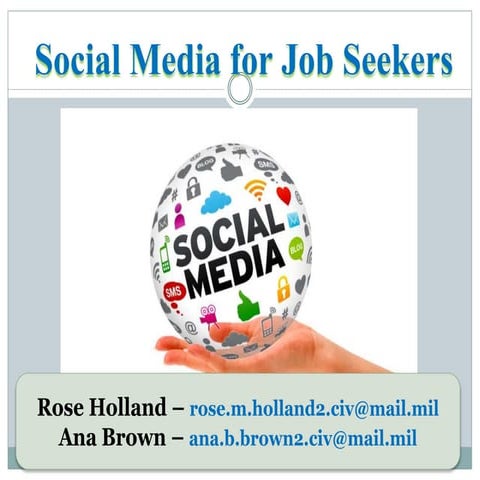 Social Media For Job Seekers