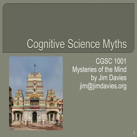 Myths of Cognitive Science and Psychology