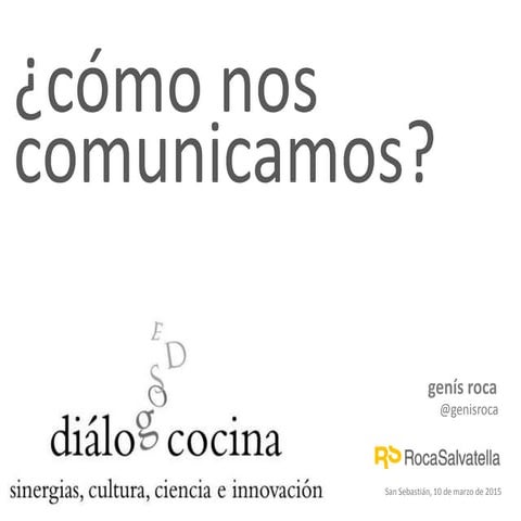 ¿Cómo nos comunicamos?