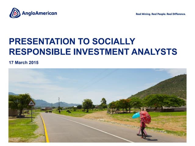 Presentation to Socially Responsibl...