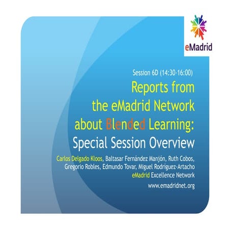 2015 03 19 (EDUCON2015) eMadrid UC3M Presentación de la sesión