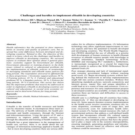 State of-the-Art of eHealth Governance in the Philippines | DOCX