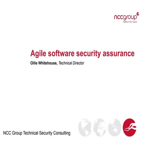 Agile software security assurance