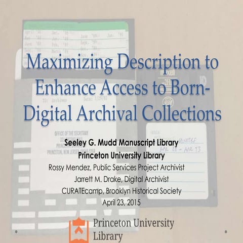 Drake Mendez curatecamp 2015