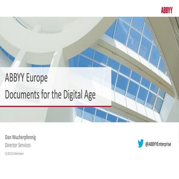 Abbyy documents for the digital age | PDF