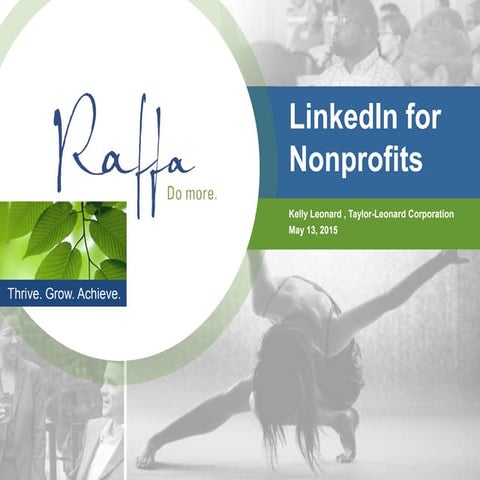 2015-05-13 LinkedIn Optimization for Nonprofits
