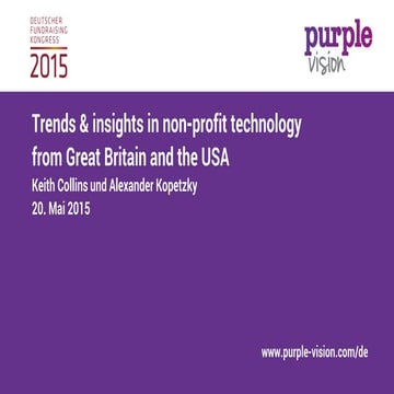 Trends and Insights in non-profit technology from Great Britain and the US (#...