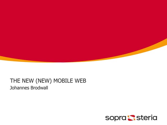 The new new mobile web