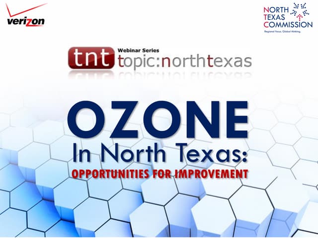 Topic: North Texas | Ozone in North Texas: Opportunities for Improvement