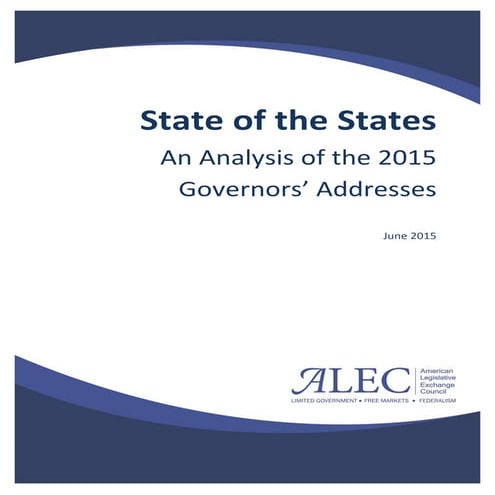 State of the States: An Analysis of the 2015 Governors’ Addresses