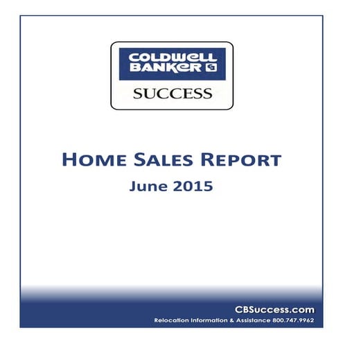 June 2015 Home Sales Report