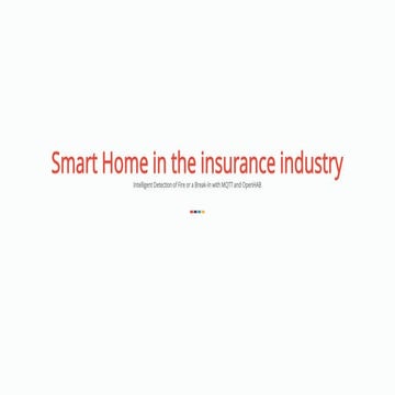 Smart home in the insurance industry