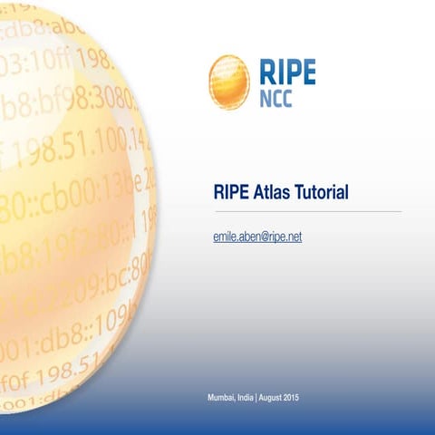 RIPE Atlas Tutorial