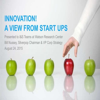 Four Ways that Start Ups Innovate