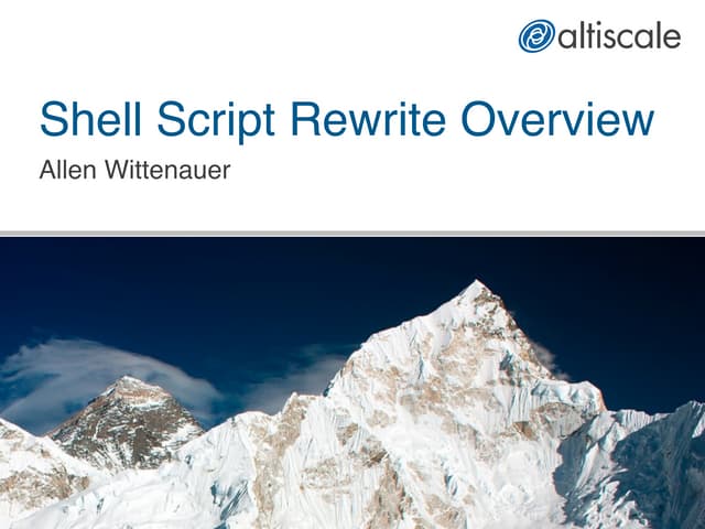 Apache Hadoop Shell Rewrite