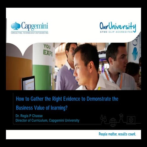 How to gather the right evidence to demonstrate the business value of learning