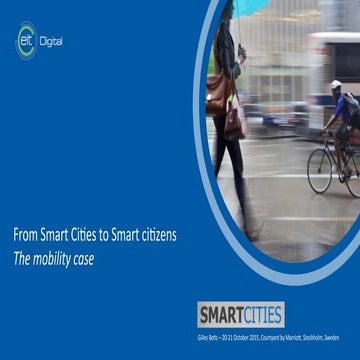 2015-10-20 Gilles Betis Smart City Live Stockholm