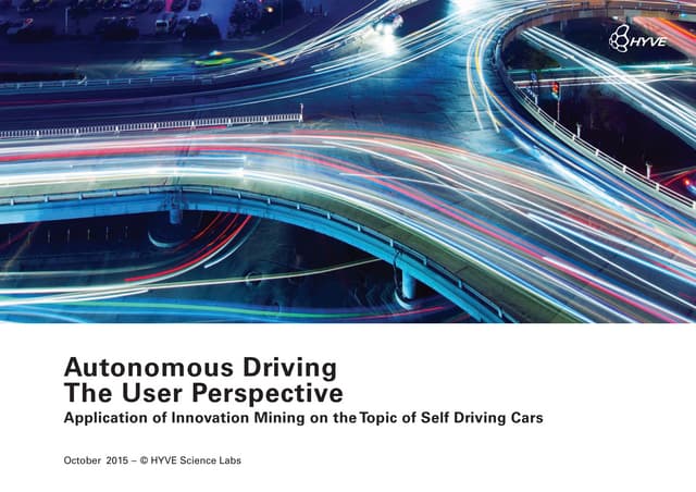 HYVE autonomous driving report