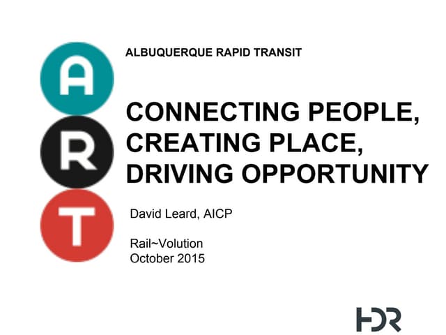 RV 2015: Sustainable Corridors: Broad and Specific Looks by David Leard, AICP
