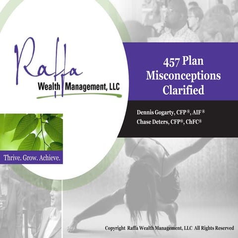 2015-10-29 457 Plan Misconceptions Clarified
