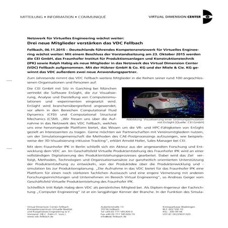 2015 11 Drei neue Mitglieder verstärken das VDC Fellbach