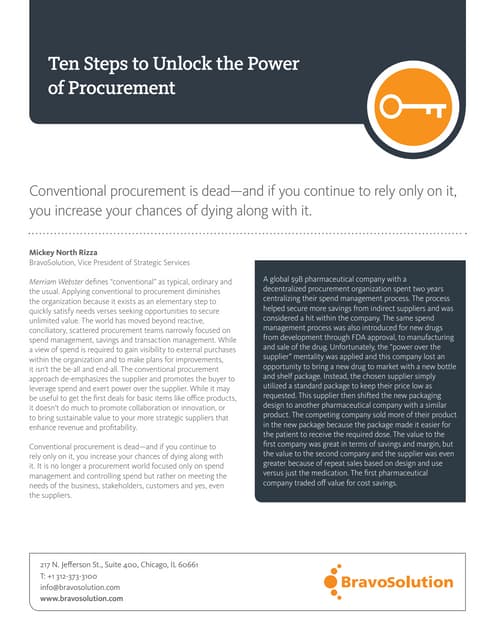 Bravosolution presentations