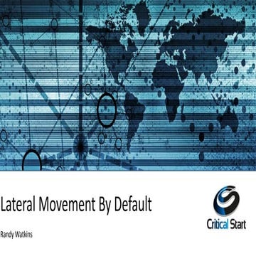 Lateral Movement by Default