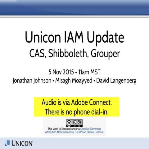 Unicon July 2015 IAM Briefing