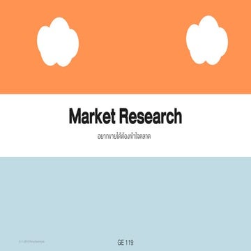 Basic of Market Research 06-11-2015