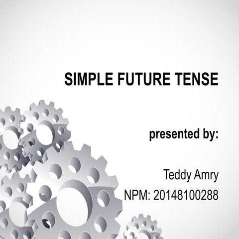 Future simple presentation for english learners | PPTX