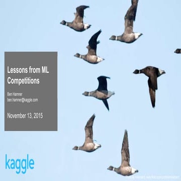 Lessons Learned from Running Hundreds of Kaggle Competitions