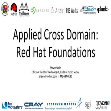 2015-11-15 - Supercomputing 2015 - Applied Cross Domain