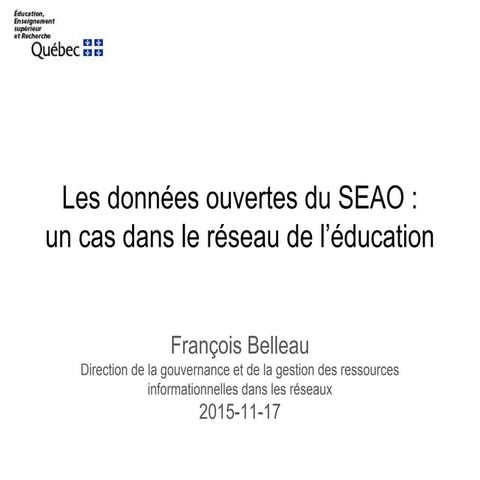 2015-11-17 Présentation SEAO et ES