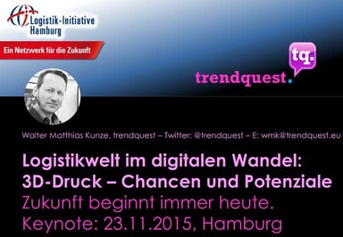 Logistikwelt im digitalen Wandel: 3D-Druck – Chancen und Potenziale. Walter M...