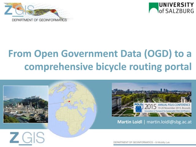 Polis Conference 2015: OGD for bicycle promotion