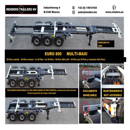 SEMIRREMOLQUE EURO 800 MULTY-MAXI