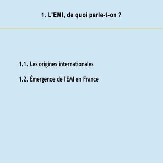 L'EMI, quel(s) enseignement(s) pour...