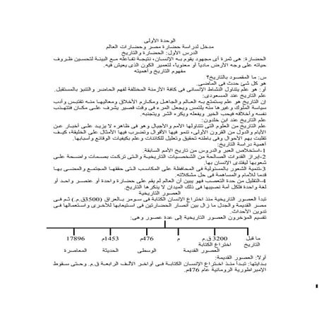 تاريخ الصف الأول الثانوى 2015