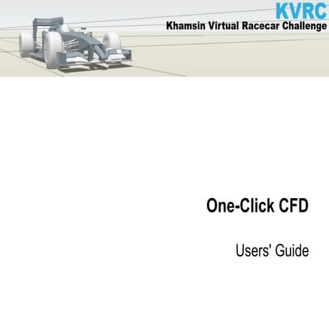 One-Click CFD Users' Guide | PPT | Free Download