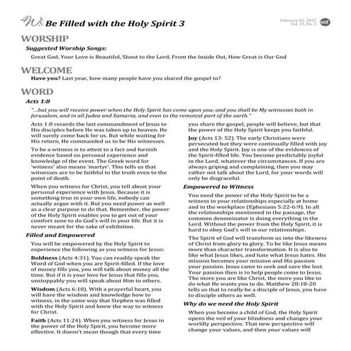 2015.02.01 practice spiritual disciplines to overflow   be filled with the ho...