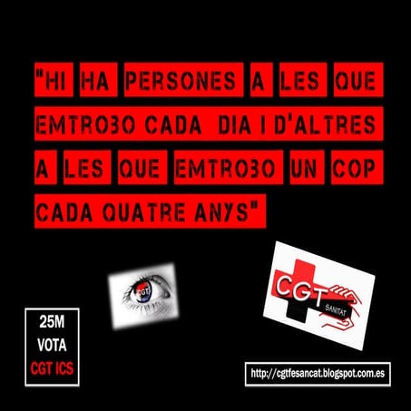 2015.2019 CARTELL CGT ELECCIONS SINDICALS SANITAT - COMPROMÍS