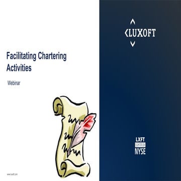 Facilitating Chartering Activities