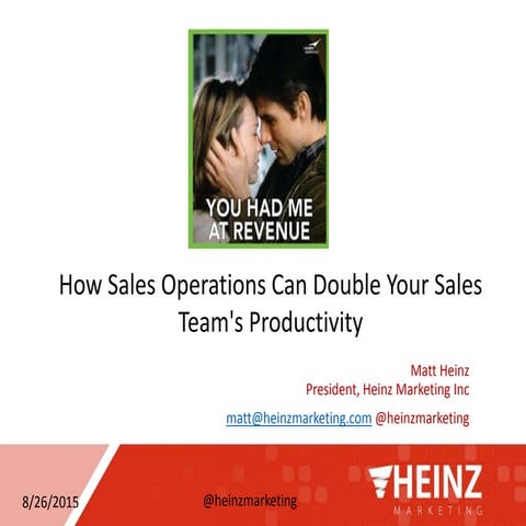 How sales operations can double your sales team's productivity