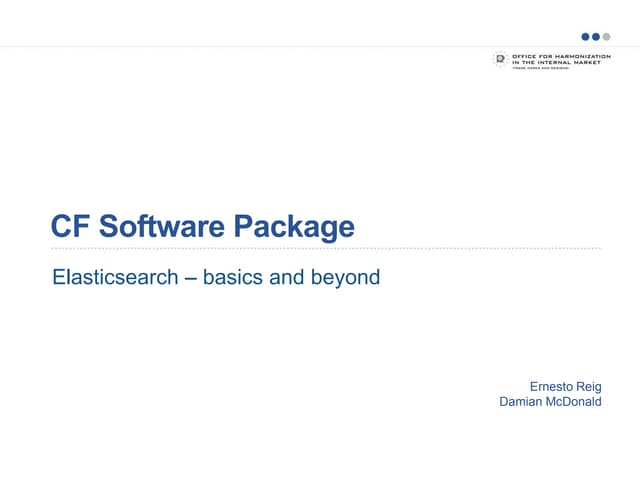 Elasticsearch - basics and beyond