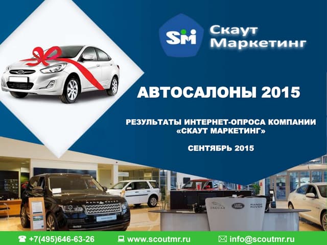 Презентация автосалона примеры
