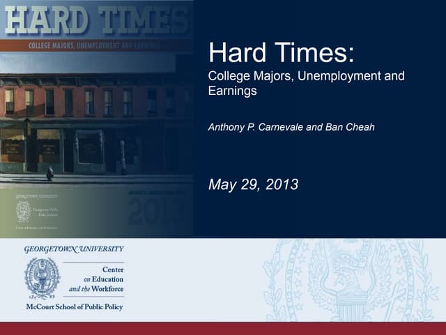 Hard Times: College Majors, Unemplo...