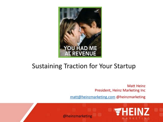 Sustaining Traction for your Start-Up