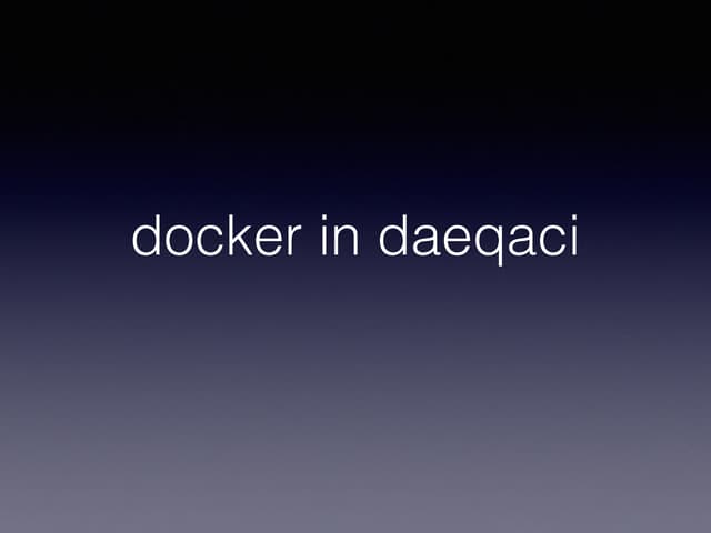 douban happyday docker for daeqaci