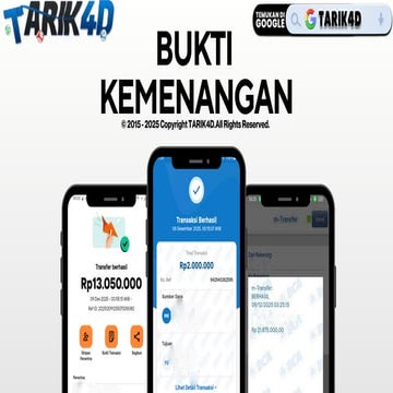 🗞️ Kabar Gembira Buat Para Pejuang Rupiah! TARIK4D sekarang buka sistem DEPOS...